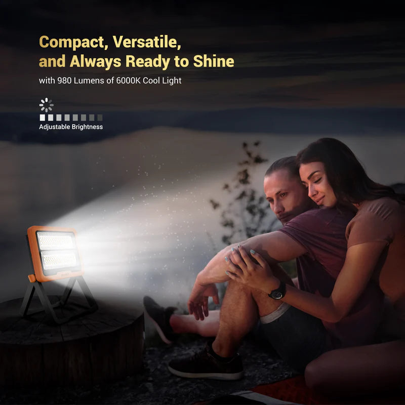 Dylect Luxe Solar Camping Light – Orange
